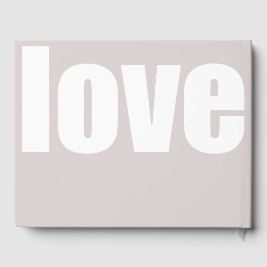 Dusty Roze minimalistische Foto Trouwen Gastboek Gastenboek (Achterkant)