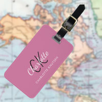 Dusty roze, monogrammen