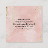 Dusty Roze QR Code Bruiloft Informatiekaartje