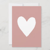 Dusty Roze/Roos baby meisje Bohemian Baby shower Kaart (Achterkant)