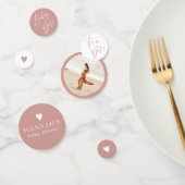 Dusty Roze/Roos Baby shower Custom Confetti (Groep)