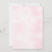 Dusty roze Roses Midzomer Floral Wedding Kaart (Achterkant)