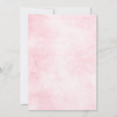 Dusty roze Roses Midzomer Floral Wedding Kaart (Achterkant)