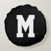 Dusty Ruff Bearded Face Rond Kussen (Achterkant)