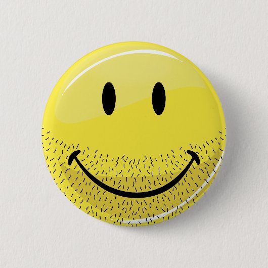 Dusty Ruff Bearded Face Ronde Button 5,7 Cm (Voorkant)