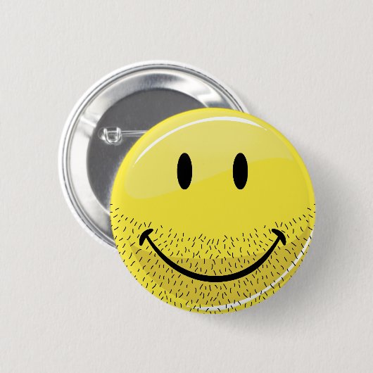 Dusty Ruff Bearded Face Ronde Button 5,7 Cm (Voorkant /achterkant)