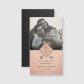 Dusty Rustic Boho Photo Verloving Save the Date (Voorkant / Achterkant)