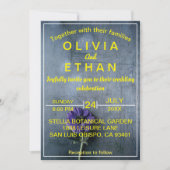 Dusty rustic gold elegant Wedding Invitation Kaart (Voorkant)