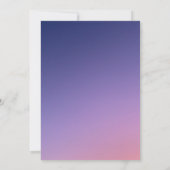 Dusty rustic paarse elegant Wedding Invitation Kaart (Achterkant)