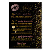 Dusty Rusty Glitter Lip Kleur Instructies Kaart (Voorkant)