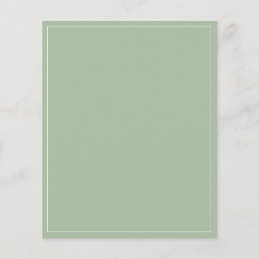 Dusty Sage Green Bedankt voor je creditcard (Achterkant)