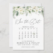 Dusty Sage Green Flat Save the Date Kaart (Voorkant)