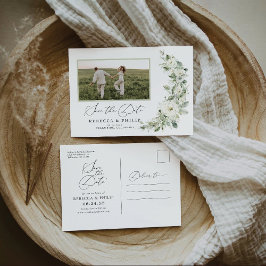 Dusty Sage Green Save the Date Briefkaart