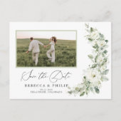 Dusty Sage Green Save the Date Briefkaart (Voorkant)