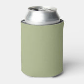 Dusty Sage Green Solid Color Blikjeskoeler (Blikje Voorkant)