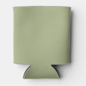 Dusty Sage Green Solid Color Blikjeskoeler (Voorkant)