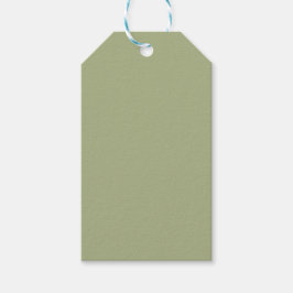 Dusty Sage Green Solid Color Cadeaulabel