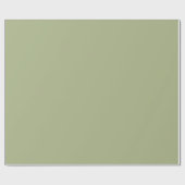 Dusty Sage Green Solid Color Cadeaupapier (Vlak)