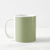 Dusty Sage Green Solid Color Koffiemok (Links)