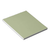 Dusty Sage Green Solid Color Notitieblok (Schuin)