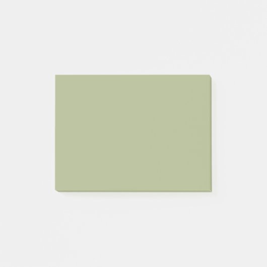 Dusty Sage Green Solid Color Post-it® Notes (Voorkant)