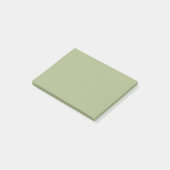 Dusty Sage Green Solid Color Post-it® Notes (Schuin)
