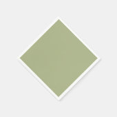 Dusty Sage Green Solid Color Servet (Hoek)