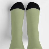 Dusty Sage Green Solid Color Sokken (Top)