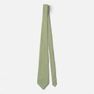 Dusty Sage Green Solid Color Stropdas