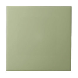 Dusty Sage Green Solid Color Tegeltje