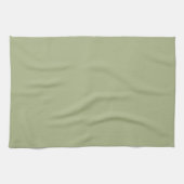 Dusty Sage Green Solid Color Theedoek (Horizontaal)