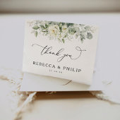 Dusty Sage Green Wedding Bedankt Card
