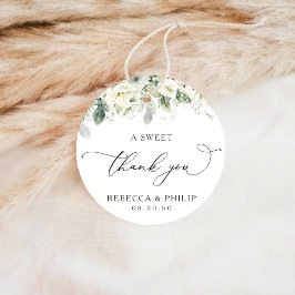 Dusty Sage Green Wedding Classic Ronde Sticker