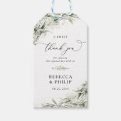 Dusty Sage Green Wedding Gift Labels Cadeaulabel (Voorkant)