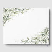 Dusty Sage Green Wedding Guest Book Gastenboek (Achterkant)