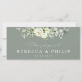 Dusty Sage Green Wedding Head Table Sign (Voorkant)