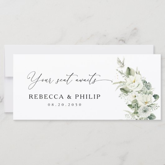 Dusty Sage Green Wedding Head Table Sign (Voorkant)