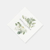 Dusty Sage Green Wedding Napkins Servet (Hoek)