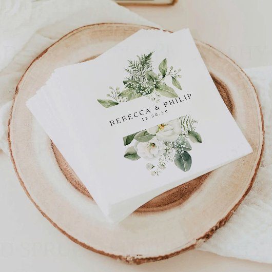 Dusty Sage Green Wedding Napkins Servet