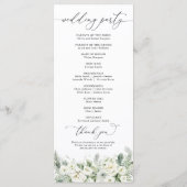 Dusty Sage Green Wedding Program Programmakaart (Achterkant)