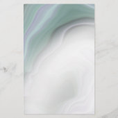 Dusty Sage Jade Green Agate Blank Stationery (Achterkant)