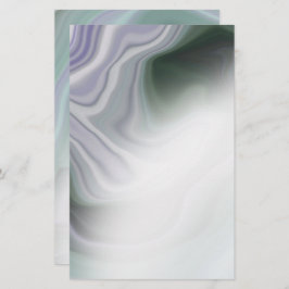 Dusty Sage Jade Green Agate Blank Stationery