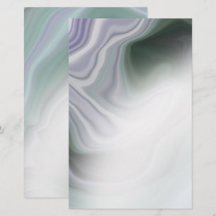 Dusty Sage Jade Green Agate Blank Stationery