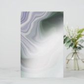 Dusty Sage Jade Green Agate Blank Stationery (Staand voorkant)