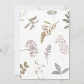 Dusty Sage Lavendel Botanical Floral Vrijgezellenf Kaart (Achterkant)