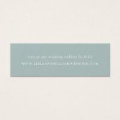 Dusty Sage Wedding Website RSVP-kaarten Mini Visitekaartjes (Voorkant)