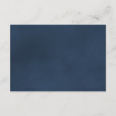 Dusty Steel Blue Grey Roos Elegant Wedding Website Informatiekaartje (Achterkant)