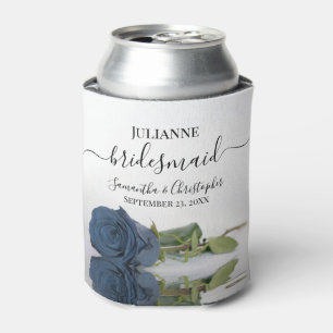 Dusty Steel Blue Roos Elegant Bruidsmeisje Wedding Blikjeskoeler