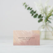 Dusty Terracotta Brushstrokes Social Media Visitekaartje (Staand voorkant)