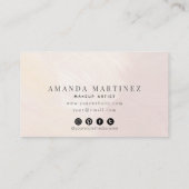 Dusty Terracotta Brushstrokes Social Media Visitekaartje (Achterkant)